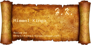 Himmel Kinga névjegykártya