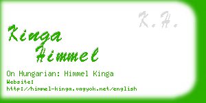 kinga himmel business card